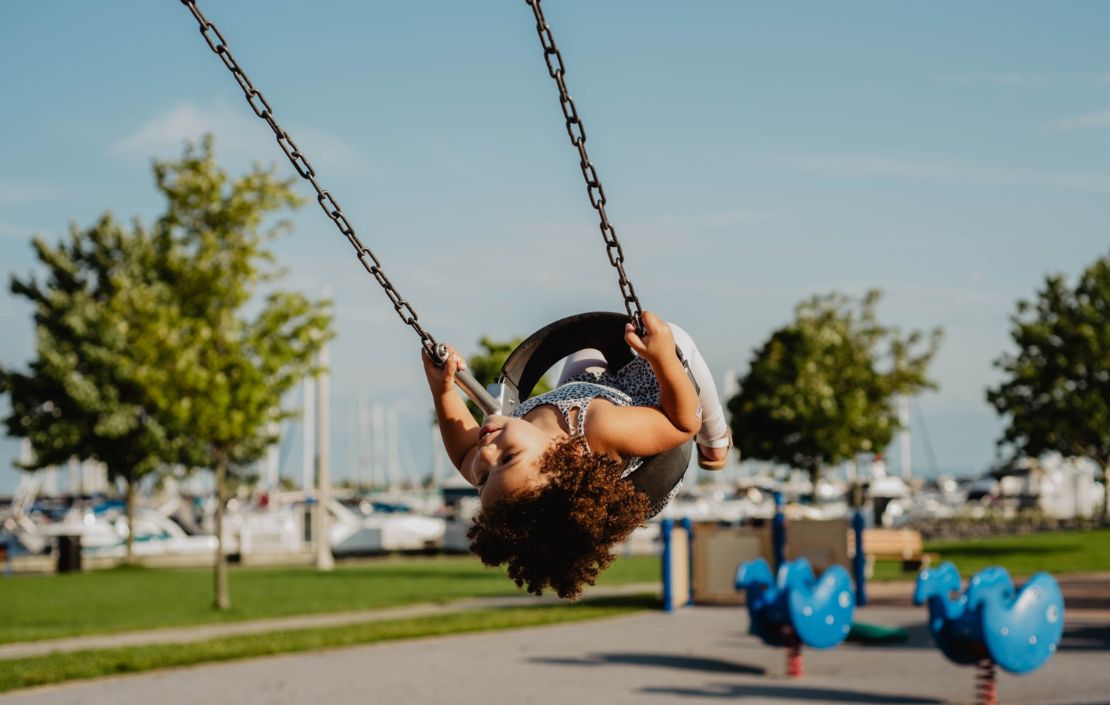 a gilr child doing physical activity