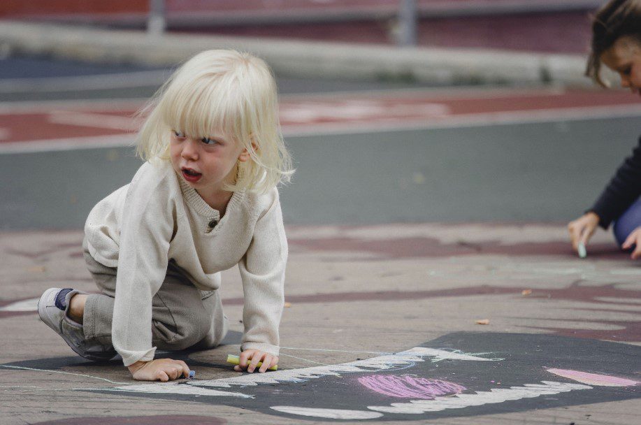 annoid child outdoors